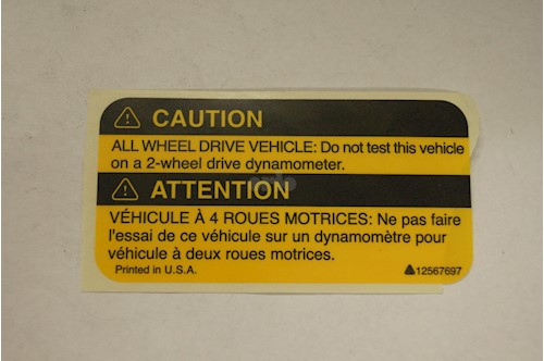 Genuine Saab Label - 12567697