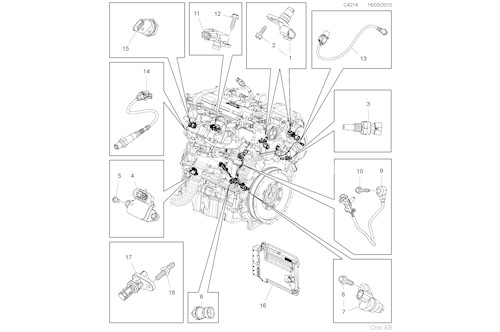 Genuine Saab Lambda Sonde - 12596688