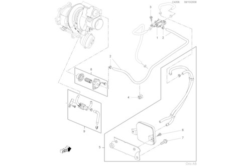 Genuine Saab Cab Valve - 12633355