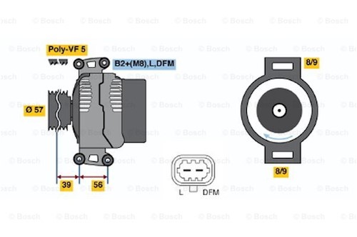 Genuine Saab Generator - 12755484