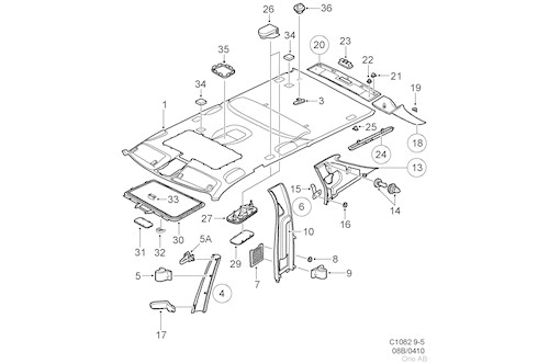 Genuine Saab Trim Pnl Pillar - 12757015