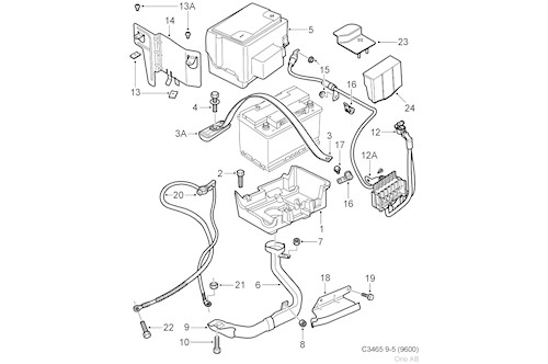 Genuine Saab Plus Wire - 12761493