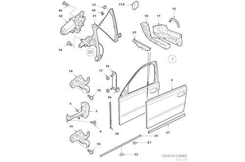 Genuine Saab Spacer - 12761904