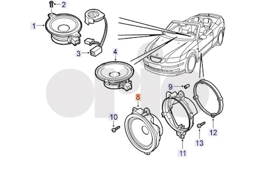 Genuine Saab Loudspeaker - 12762267