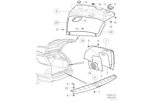 Genuine Saab Hatch - 12762624