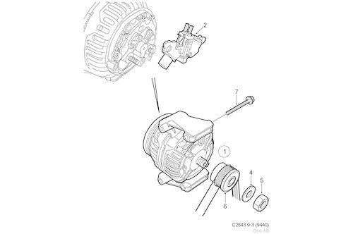 Genuine Saab Generator - 12762730