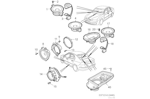 Genuine Saab Loudspeaker - 12762966