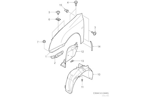 Genuine Saab Protect Cover. - 12764962