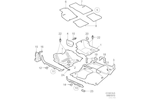 Genuine Saab Carpet - 12765759