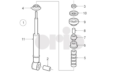 Genuine Saab Rr Shk Abs Assy - 12765952