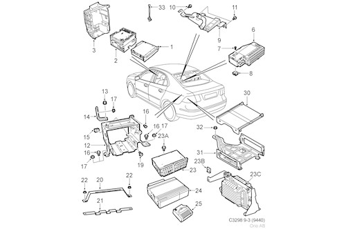 Genuine Saab Amplifier - 12772026