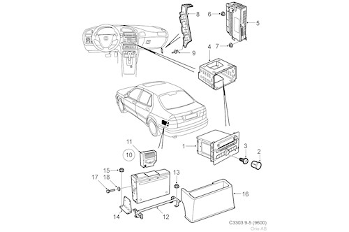 Genuine Saab Radio - 12772903