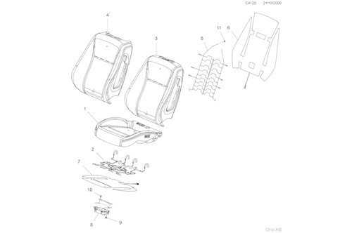 Genuine Saab Seat Cushion - 12776974