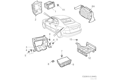 Genuine Saab Radio - 12777838