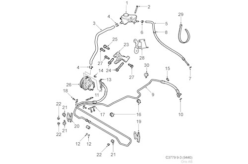 Genuine Saab Pressure Hose - 12778119