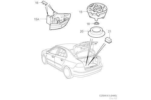 Genuine Saab Spacer Piece - 12778250