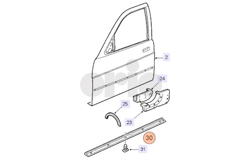 Genuine Saab Protect.Mould. - 12779059