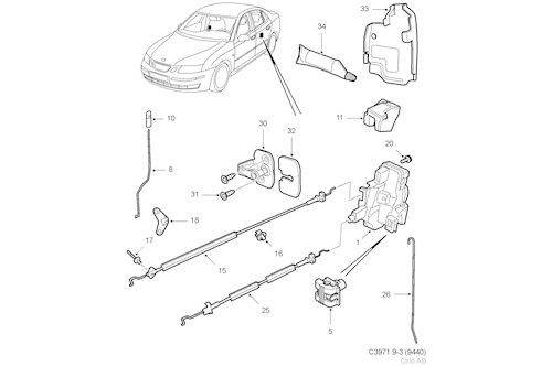 Genuine Saab Spacer Piece - 12779806