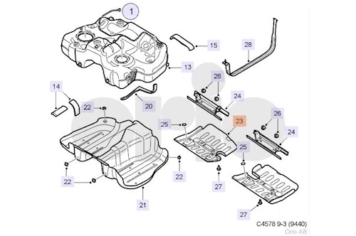 Genuine Saab Protect .Plate - 12783532