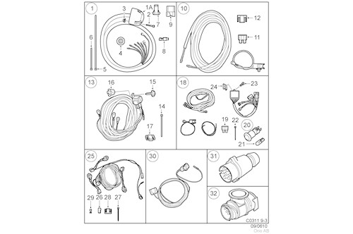 Genuine Saab Cable Harness - 12787139