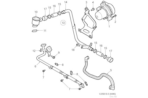 Genuine Saab Tube - 12788012