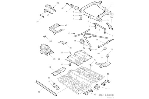 Genuine Saab Sill - 12797832