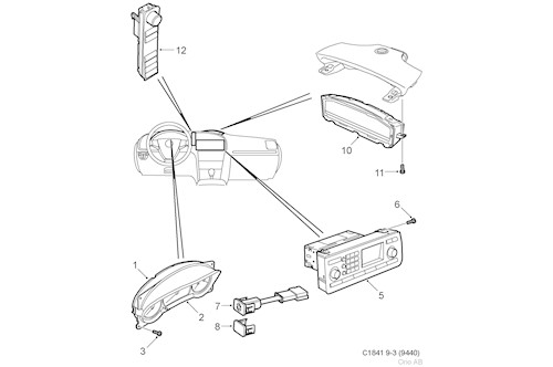 Genuine Saab Main Instrument - 12802330