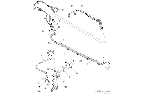 Genuine Saab Vent Hose - 12805796