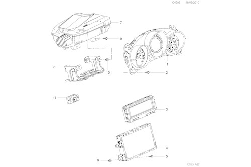 Genuine Saab Instrument - 12822752