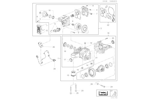 Genuine Saab Differential - 12824860