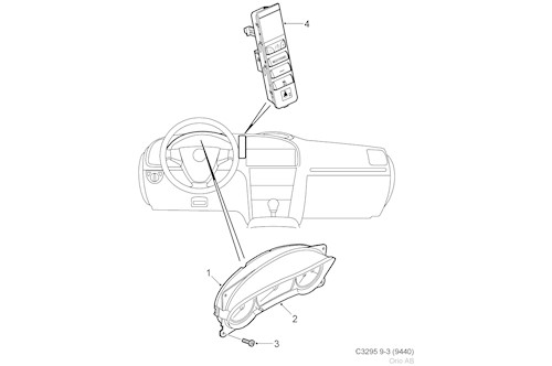 Genuine Saab Instrument - 12826204