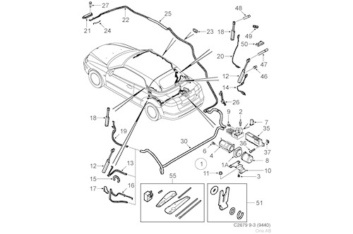 Genuine Saab Locking Pin - 12833474