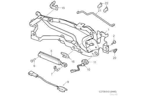 Genuine Saab Hinge - 12833561