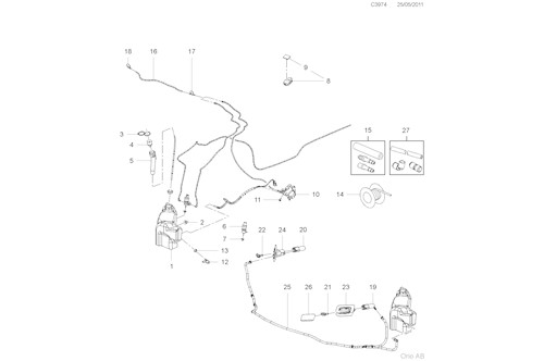 Genuine Saab Actuator - 13227348