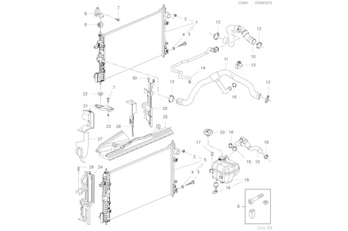 Genuine Saab Radiator - 13241729