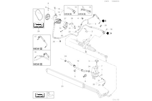 Genuine Saab Hydraulic Pump - 13258067