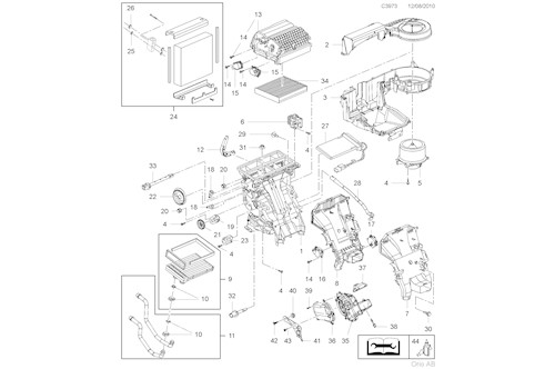 Genuine Saab Fan Motor - 13263279