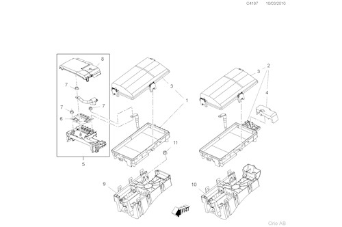 Genuine Saab Fuse Block - 13275876