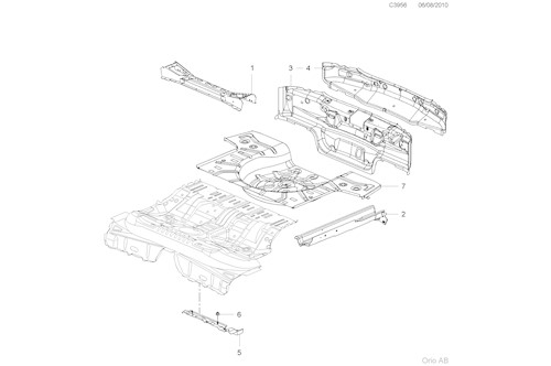 Genuine Saab Crossmember - 13281347