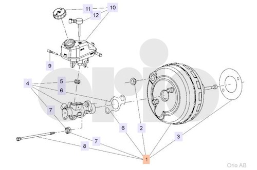 Genuine Saab Brake Servo - 13286441