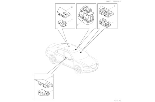 Genuine Saab Bezel - 13293844