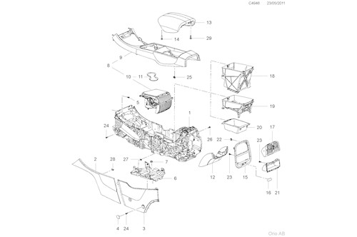 Genuine Saab Cup Holder - 13305102