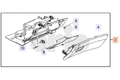 Genuine Saab Glove Compartm. - 13305392