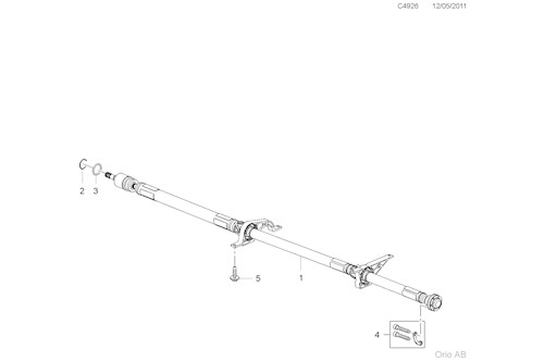 Genuine Saab Propeller Shaft - 13309772