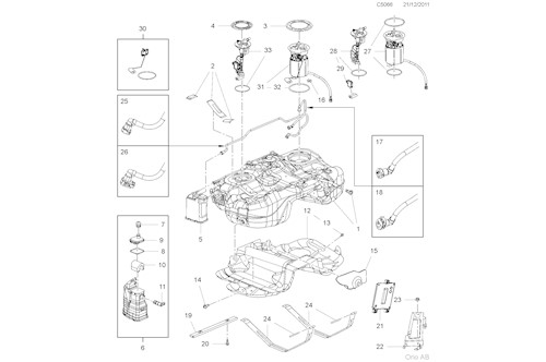 Genuine Saab Fuel Pump - 13314395