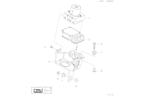 Genuine Saab Hydraulic Unit - 13321113