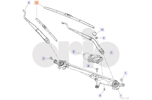 Genuine Saab Wiper Blade - 13342284