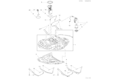 Genuine Saab Fuel Pump - 13579482