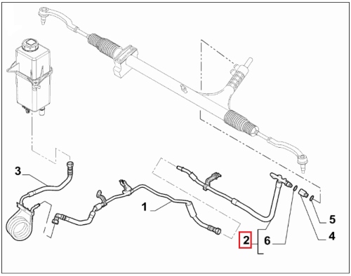 Genuine Fiat Hose - 1378976080