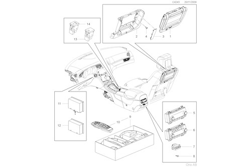 Genuine Saab Display - 20883908